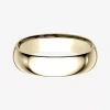 Modern Bride Mens 10k White Gold 6mm Comfort-fit Wedding Band In Gold