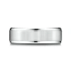 Modern Bride Mens 10k White Gold 8mm Band In Metallic