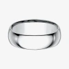 Modern Bride Mens 10k White Gold 8mm Comfort-fit Wedding Band In Metallic