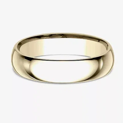 Modern Bride Mens 10k Yellow Gold 5mm Comfort-fit Wedding Band