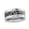 Modern Bride Mens 10mm Stainless Steel Wedding Band In Silver