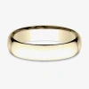 Modern Bride Mens 14k White Gold 5mm Light Comfort-fit Wedding Band In Gold