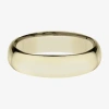 Modern Bride Mens 14k Yellow Gold 6mm Light Comfort-fit Wedding Band In Gold