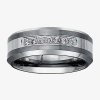 Modern Bride Mens 1/5 Ct.t.w. Natural Diamond Band In Metallic
