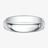 Modern Bride Mens 4mm 10k Gold Wedding Band In Metallic
