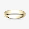 Modern Bride Mens 4mm 10k Gold Wedding Band In Gold