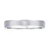 Modern Bride Mens 4mm Tungsten Wedding Band In White