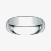 Modern Bride Mens 5mm 10k Gold Wedding Band In Metallic
