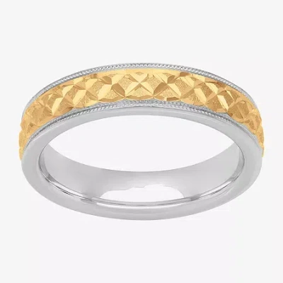 Modern Bride Mens 5mm Sterling Silver Wedding Band In Transparent