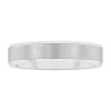 Modern Bride Mens 5mm Tungsten Wedding Band In White