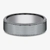 Modern Bride Mens 6.5mm Tantalum Wedding Band In Metallic