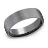 Modern Bride Mens 6.5mm Tantalum Wedding Band In Silver