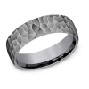 Modern Bride Mens 6.5mm Tantalum Wedding Band In Gray