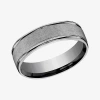 Modern Bride Mens 6.5mm Tantalum Wedding Band In Metallic