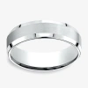 Modern Bride Mens 6mm 10k Gold Wedding Band In Metallic
