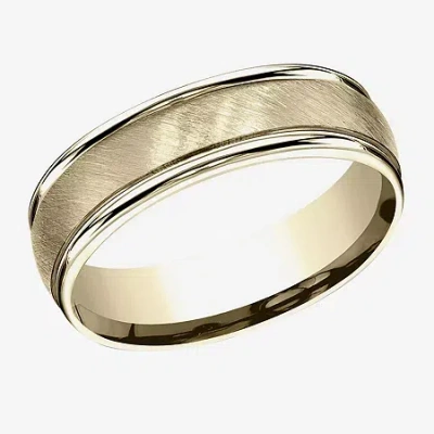 Modern Bride Mens 6mm 10k White Gold Wedding Band