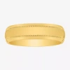 Modern Bride Mens 6mm 14k Gold Over Silver Wedding Band In Gold