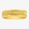 Modern Bride Mens 6mm 14k Gold Over Silver Wedding Band In Gold