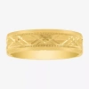 Modern Bride Mens 6mm 14k Gold Over Silver Wedding Band In Gold