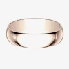 Modern Bride Mens 6mm 14k Gold Wedding Band In Gold
