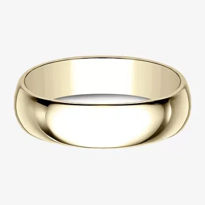 Modern Bride Mens 6mm 14k Gold Wedding Band