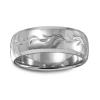 Modern Bride Mens 6mm Stainless Steel Wedding Band In Silver