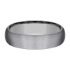 Modern Bride Mens 6mm Tantalum Wedding Band In Metallic