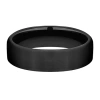 Modern Bride Mens 6mm Titanium Wedding Band In Black