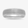 Modern Bride Mens 6mm Tungsten Comfort-fit Ring In Metallic