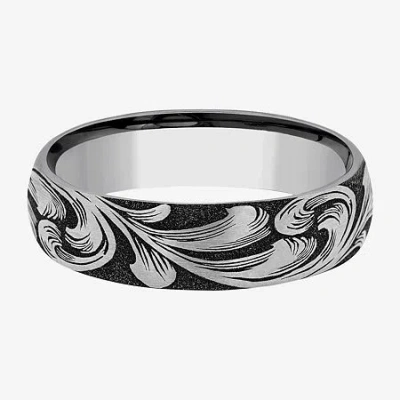 Modern Bride Mens 6mm Tungsten Wedding Band In Gray