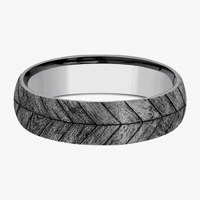 Modern Bride Mens 6mm Tungsten Wedding Band In Gray