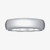 Modern Bride Mens 6mm Tungsten Wedding Band In Silver