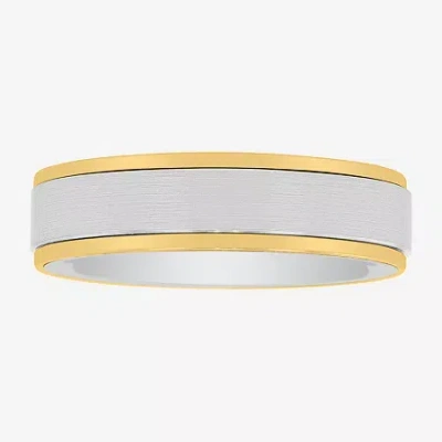 Modern Bride Mens 6mm Tungsten Wedding Band In Gold