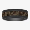 Modern Bride Mens 6mm Tungsten Wedding Band In Black