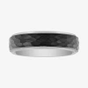 Modern Bride Mens 6mm Tungsten Wedding Band In Silver