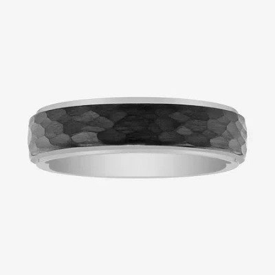 Modern Bride Mens 6mm Tungsten Wedding Band In Transparent