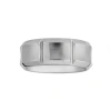 Modern Bride Mens 8mm Cobalt Wedding Band In Transparent