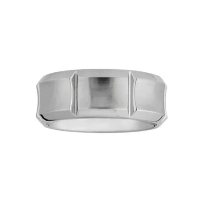 Modern Bride Mens 8mm Cobalt Wedding Band In Transparent