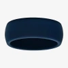 Modern Bride Mens 8mm Silicone Wedding Band In Blue