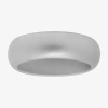 Modern Bride Mens 8mm Silicone Wedding Band In Metallic