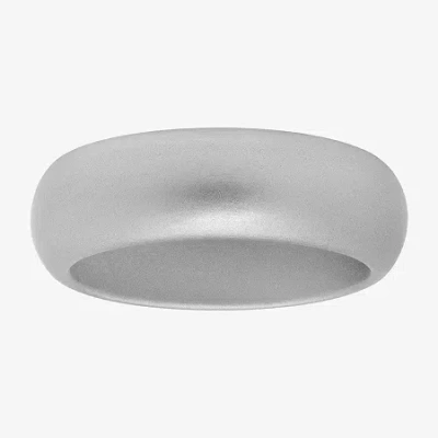 Modern Bride Mens 8mm Silicone Wedding Band In Transparent