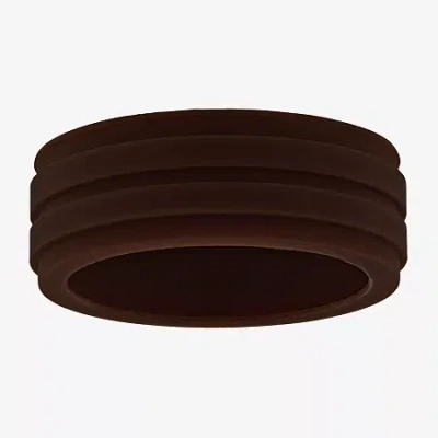 Modern Bride Mens 8mm Silicone Wedding Band In Transparent