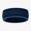 Modern Bride Mens 8mm Silicone Wedding Band In Blue