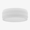 Modern Bride Mens 8mm Silicone Wedding Band In White