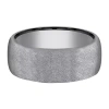 Modern Bride Mens 8mm Tantalum Wedding Band In Metallic