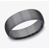 Modern Bride Mens 8mm Tantalum Wedding Band In Gray