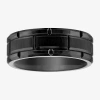 Modern Bride Mens 8mm Tungsten Band In Black