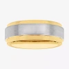 Modern Bride Mens 8mm Tungsten Wedding Band In Multi