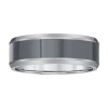 Modern Bride Mens 8mm Tungsten Wedding Band In Gray