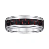 Modern Bride Mens 8mm Tungsten Wedding Band In Multi
